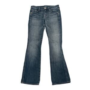 Seven For All Mankind Low Rise Bootcut Dark Wash Jeans 26x30 Y2K Denim Y2K